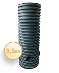 Дренажный колодец d500 h3500 с черной крышкой (отводы 110 мм) 0